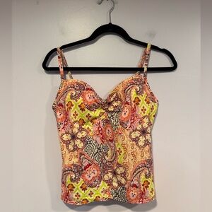 Victorias Secret Paisley‎ print tankini swim top